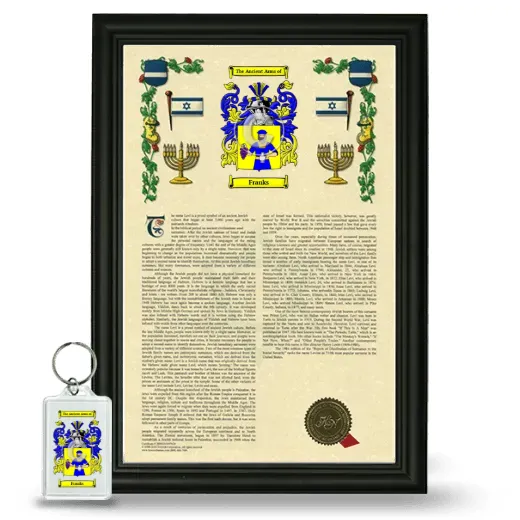 Franks Framed Armorial History and Keychain - Black