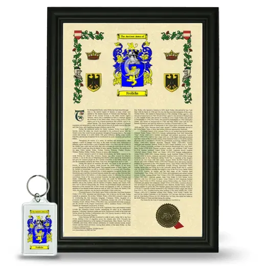 Frolichs Framed Armorial History and Keychain - Black