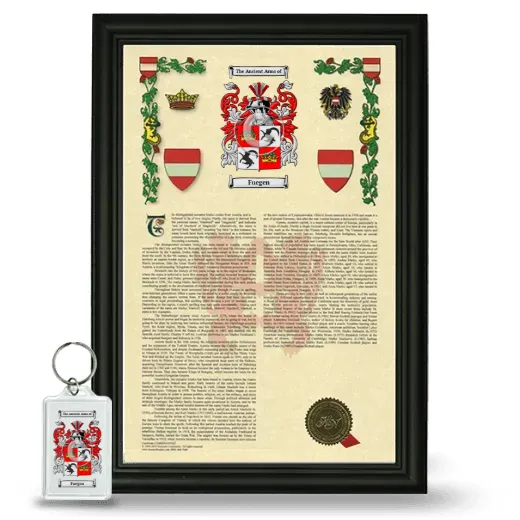 Fuegen Framed Armorial History and Keychain - Black