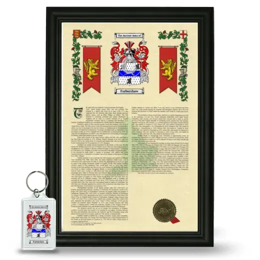 Furburshaw Framed Armorial History and Keychain - Black