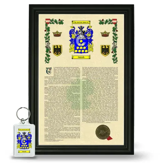 Gatsch Framed Armorial History and Keychain - Black