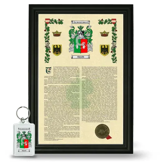 Ghysels Framed Armorial History and Keychain - Black