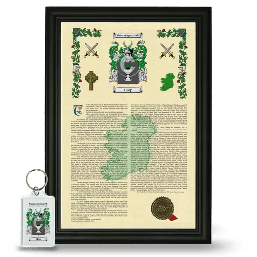 Glory Framed Armorial History and Keychain - Black