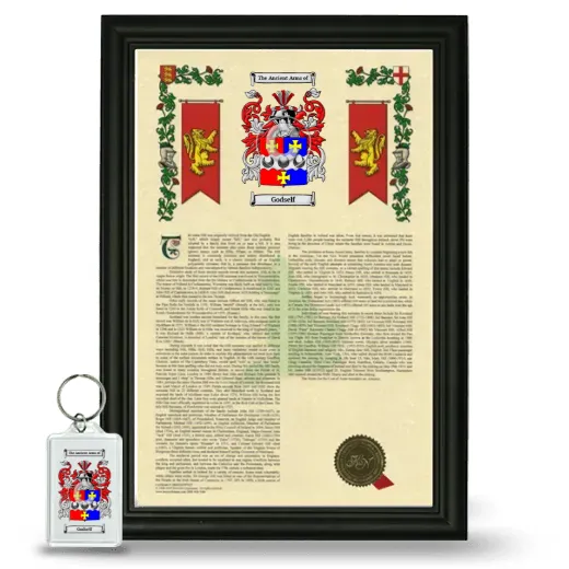 Godself Framed Armorial History and Keychain - Black