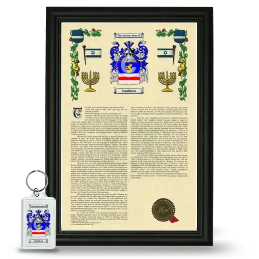 Goodman Framed Armorial History and Keychain - Black