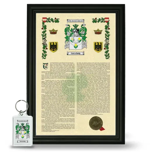 Gottschalg Framed Armorial History and Keychain - Black