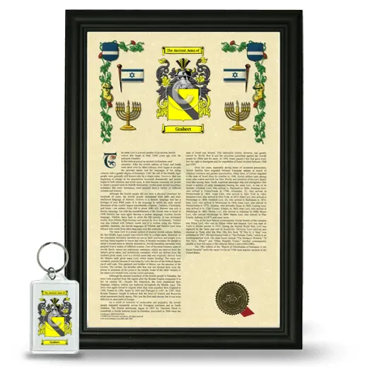Grabert Framed Armorial History and Keychain - Black