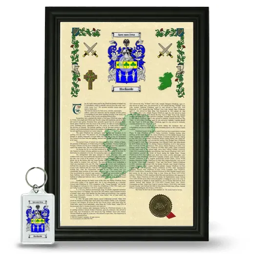 Hackarde Framed Armorial History and Keychain - Black