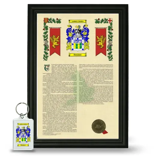 Hammac Framed Armorial History and Keychain - Black
