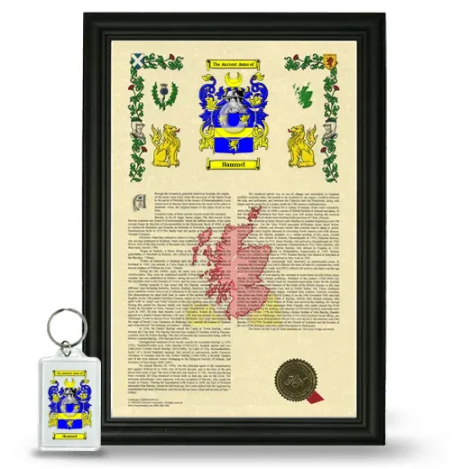 Hammel Framed Armorial History and Keychain - Black