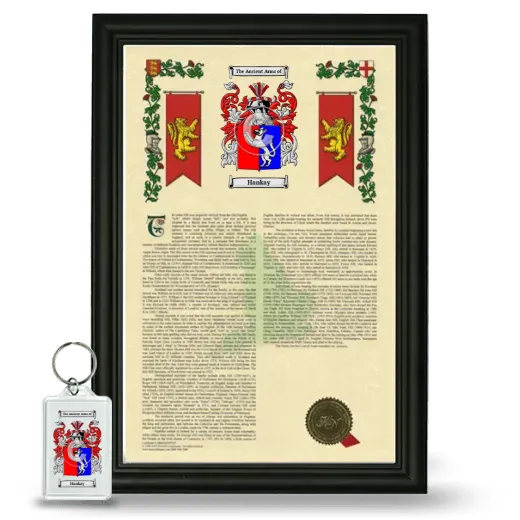 Hankay Framed Armorial History and Keychain - Black