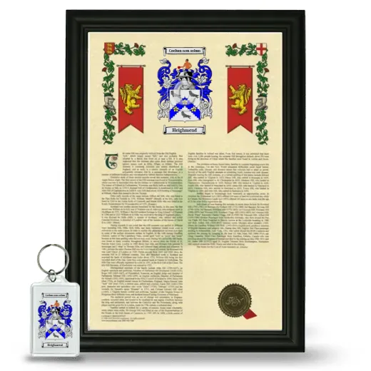 Heighmend Framed Armorial History and Keychain - Black