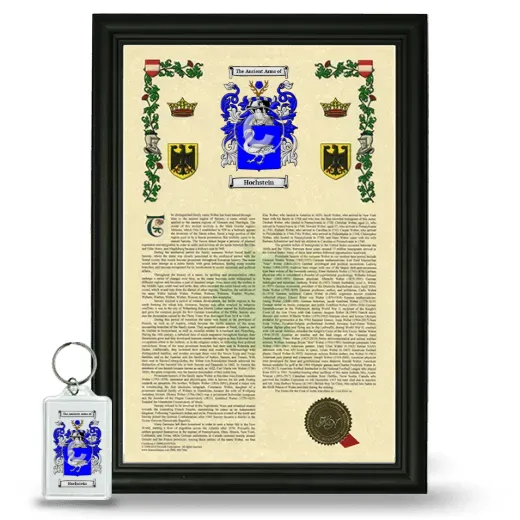 Hochstein Framed Armorial History and Keychain - Black