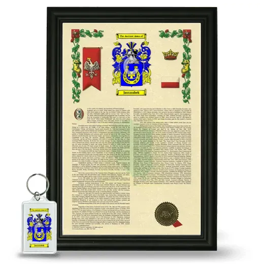 Jastzrabek Framed Armorial History and Keychain - Black