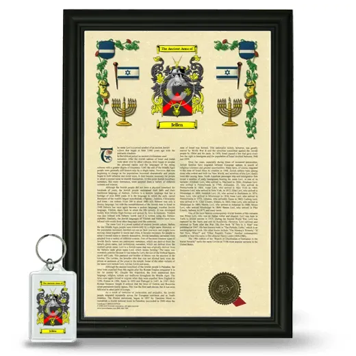 Jellen Framed Armorial History and Keychain - Black