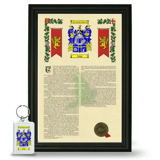 Jump Framed Armorial History and Keychain - Black
