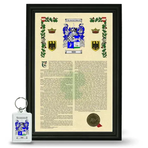 Kühl Framed Armorial History and Keychain - Black
