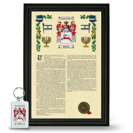 Kirstein Framed Armorial History and Keychain - Black