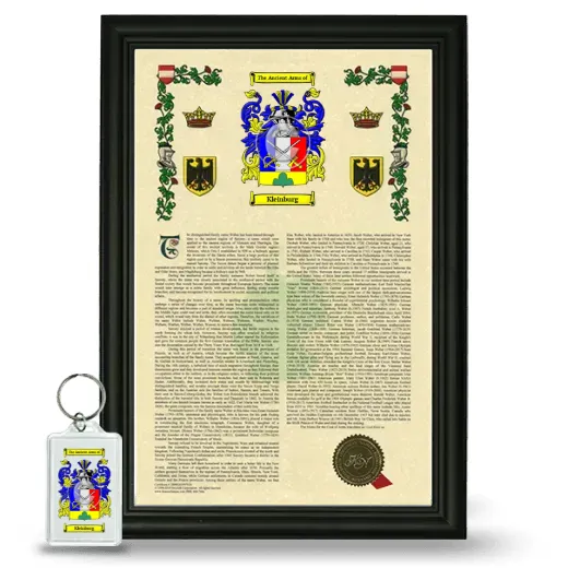 Kleinburg Framed Armorial History and Keychain - Black