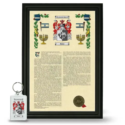Krauz Framed Armorial History and Keychain - Black