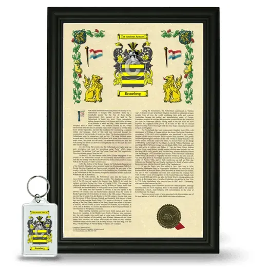 Kroneberg Framed Armorial History and Keychain - Black