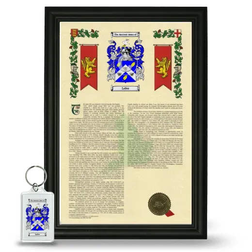 Leive Framed Armorial History and Keychain - Black