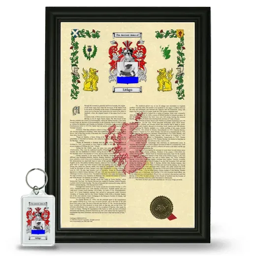Lithgo Framed Armorial History and Keychain - Black