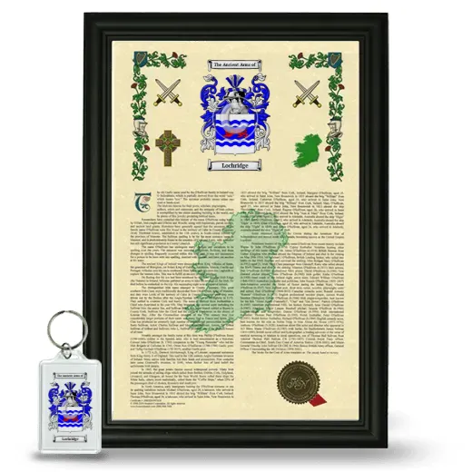 Lochridge Framed Armorial History and Keychain - Black