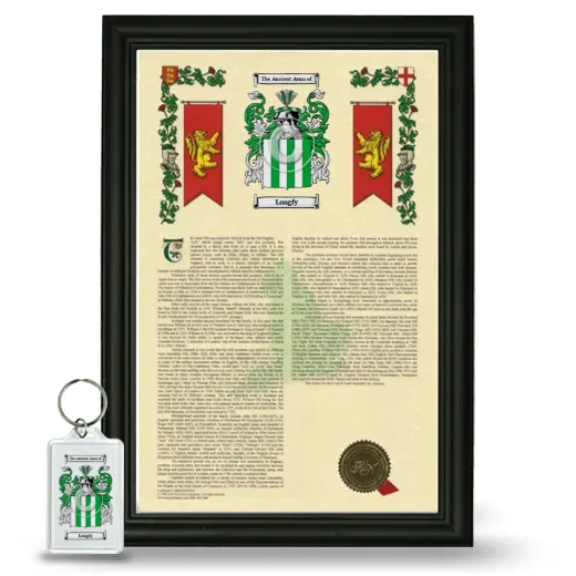 Longfy Framed Armorial History and Keychain - Black