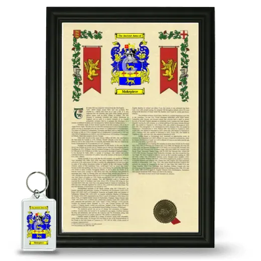 Makepiece Framed Armorial History and Keychain - Black