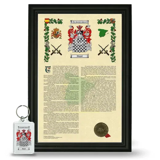 Mayol Framed Armorial History and Keychain - Black