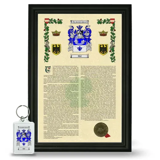Mol Framed Armorial History and Keychain - Black