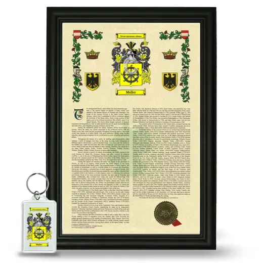 Mulier Framed Armorial History and Keychain - Black