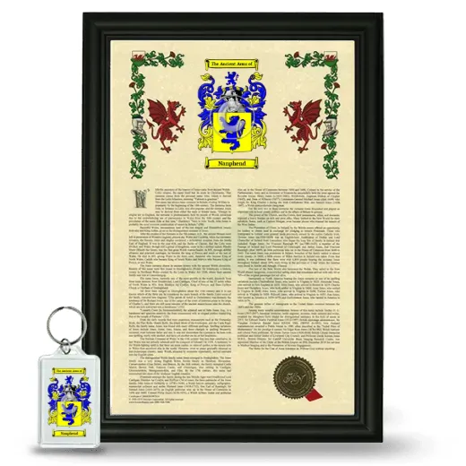 Nanphend Framed Armorial History and Keychain - Black