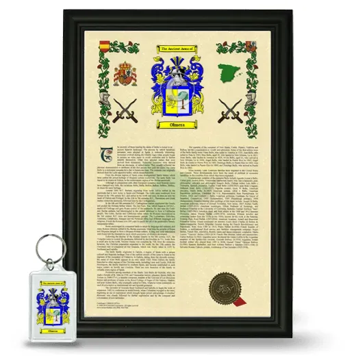 Olmera Framed Armorial History and Keychain - Black