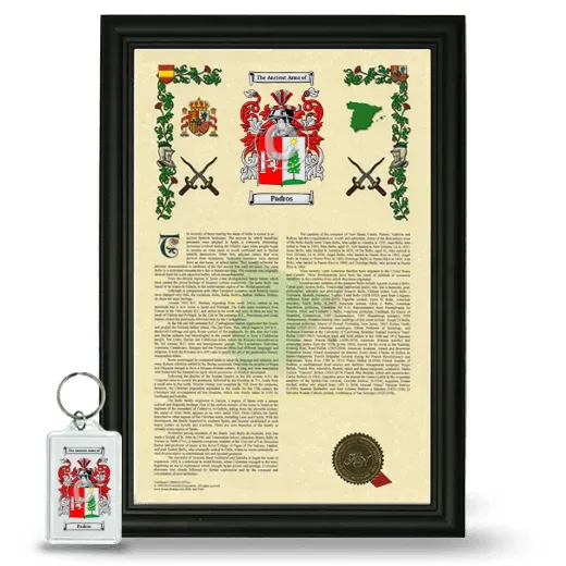 Padros Framed Armorial History and Keychain - Black