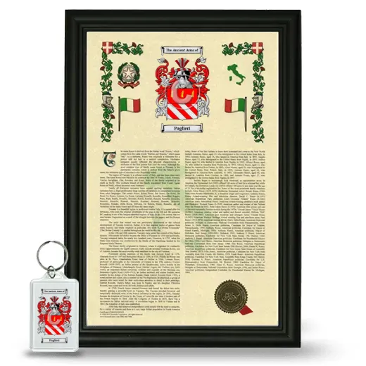 Paglieri Framed Armorial History and Keychain - Black