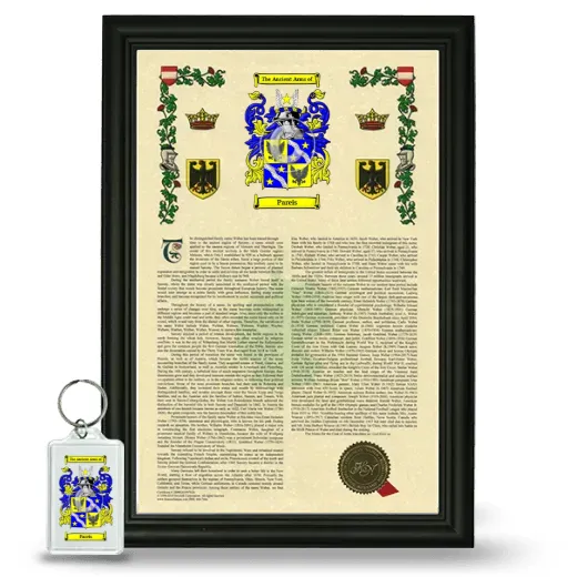 Pareis Framed Armorial History and Keychain - Black