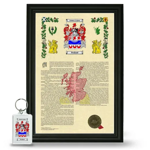 Penland Framed Armorial History and Keychain - Black