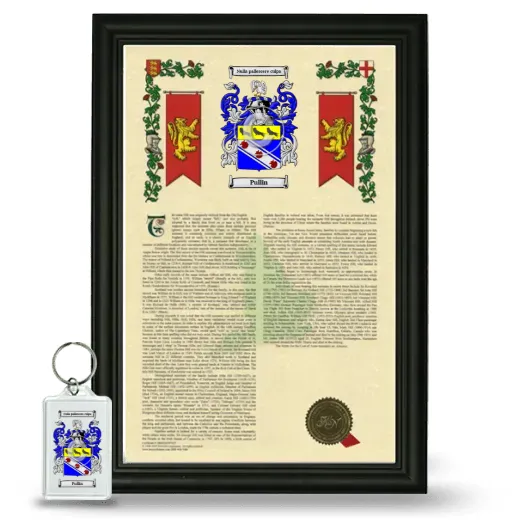 Pullin Framed Armorial History and Keychain - Black