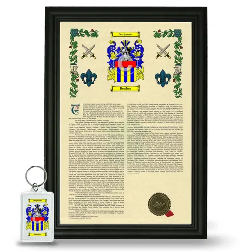 Rendon Framed Armorial History and Keychain - Black