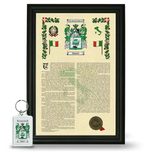 Repossi Framed Armorial History and Keychain - Black