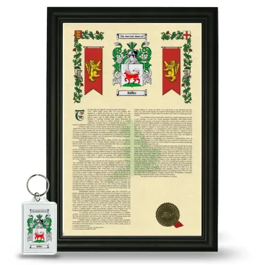 Ridler Framed Armorial History and Keychain - Black