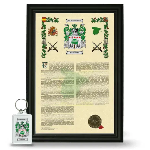 Rubalcaba Framed Armorial History and Keychain - Black