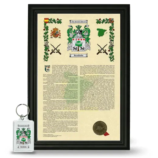 Ruvalcaba Framed Armorial History and Keychain - Black