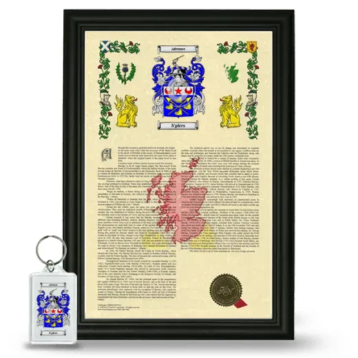 S'pires Framed Armorial History and Keychain - Black