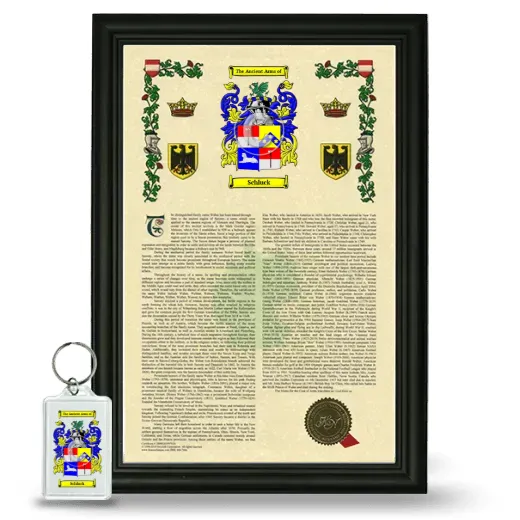 Schluck Framed Armorial History and Keychain - Black