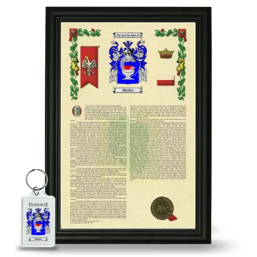 Skrobot Framed Armorial History and Keychain - Black