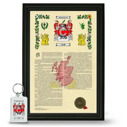 Smoll Framed Armorial History and Keychain - Black