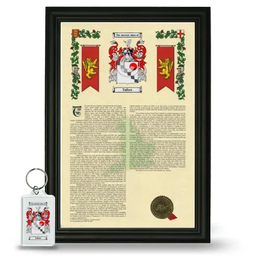 Tafner Framed Armorial History and Keychain - Black